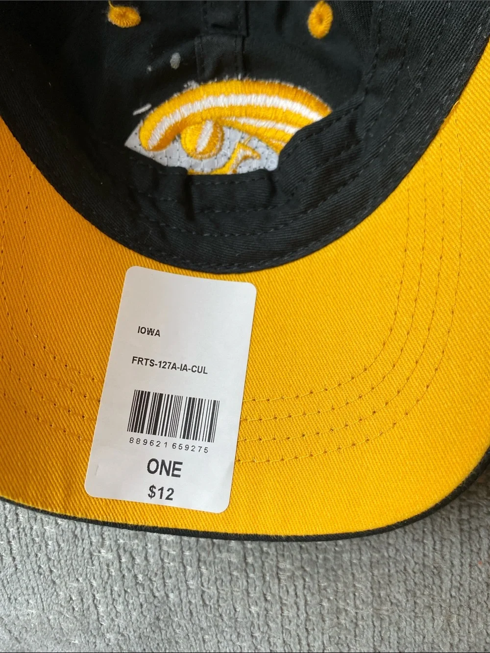 Captivating Iowa  Hawkeyes Black & Gold Embroidered Cap Bundle